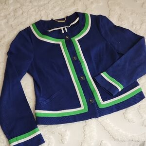 Trina Turk Navy Vintage Blazer
